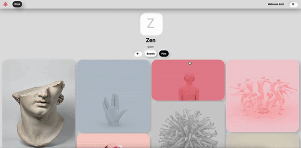 BOARD-SHOW → PIN-SHOW MODAL NAVIGATION
